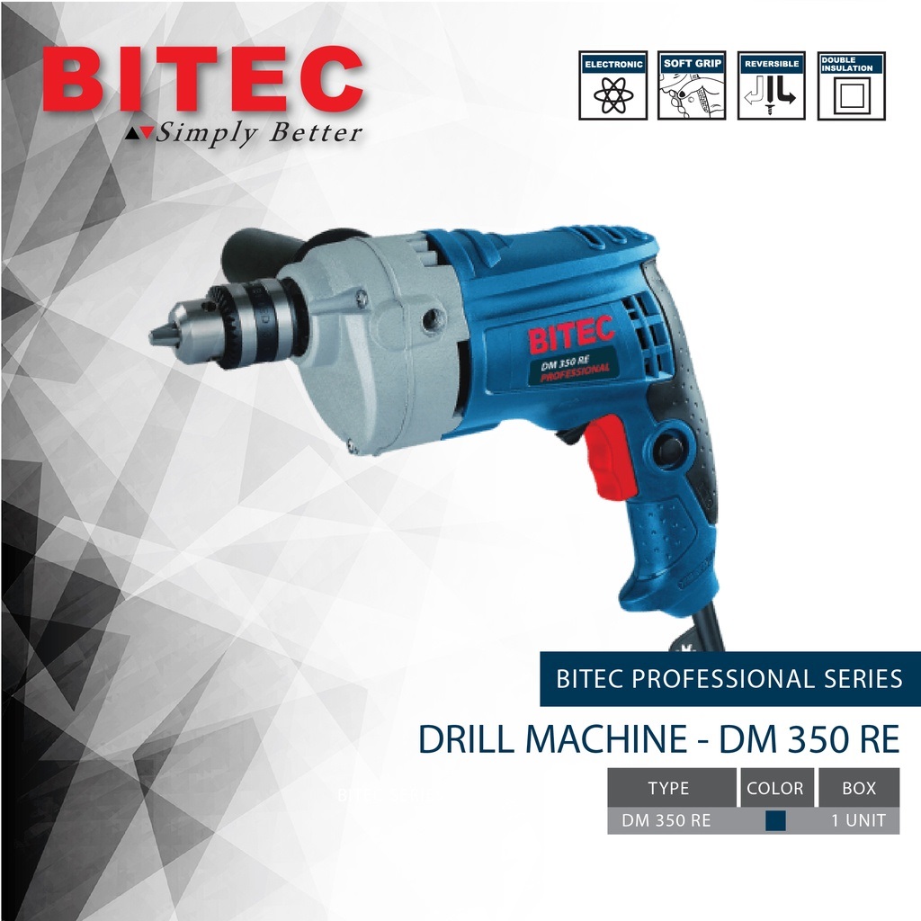 BITEC - DRILL MACHINE - DM 350 RE - GARANSI RESMI 1 THN