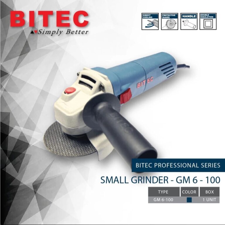 BITEC Gerinda Tangan Kecil 580W 4 Inch Mesin Pemotong Besi & Amplas Garansi Resmi 1 Tahun GM 6-100