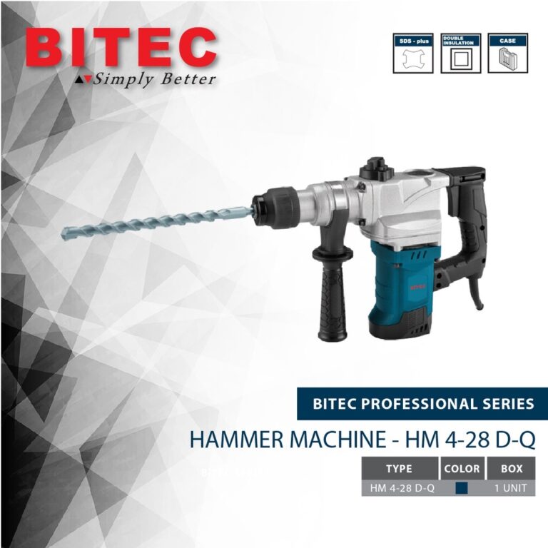 BITEC - MESIN BOR BETON PROFESSIONAL / ROTARY HAMMER - HM 4-28 D-Q - GARANSI RESMI 1 TAHUN