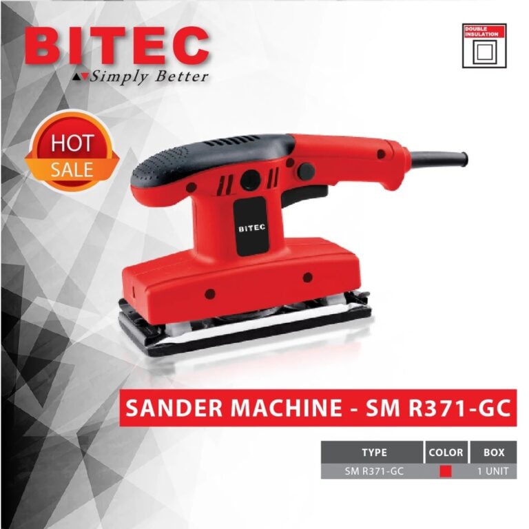 BITEC Mesin Amplas Persegi Panjang 280W Sander Machine 90x185mm Garansi Resmi 1 Tahun SM R371-GC
