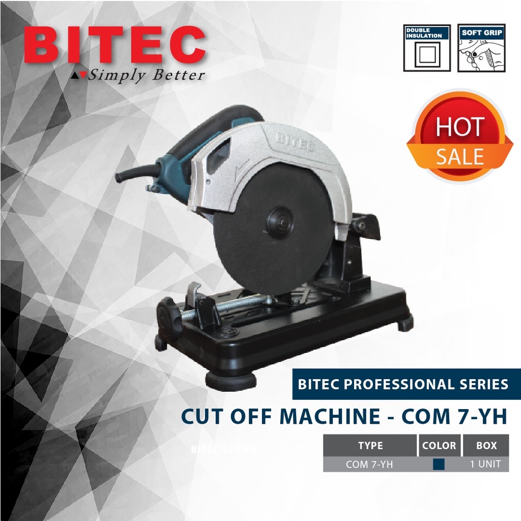 BITEC Mesin Potong Besi Cut Off Saw 7 Inch 950W Mata 185mm COM 7-YH