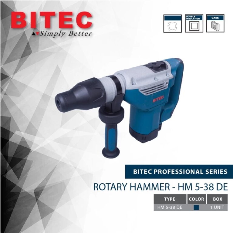 BITEC Rotary Hammer Mesin Bor Beton 1850W SDS Max Impact 9J Garansi Resmi 1 Tahun HM 5-38 DE