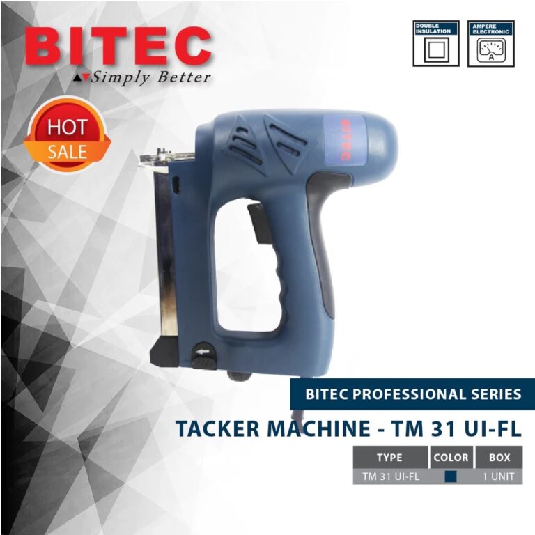 BITEC Tacker Machine Mesin Paku Listrik U & I 550W Adjustable Speed Garansi 1 Tahun TM 31 UI-FL