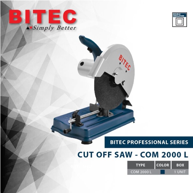 Bitec Mesin Potong Besi Professional 2000W 14Inch-Com 2000 L Garansi Resmi 1Th