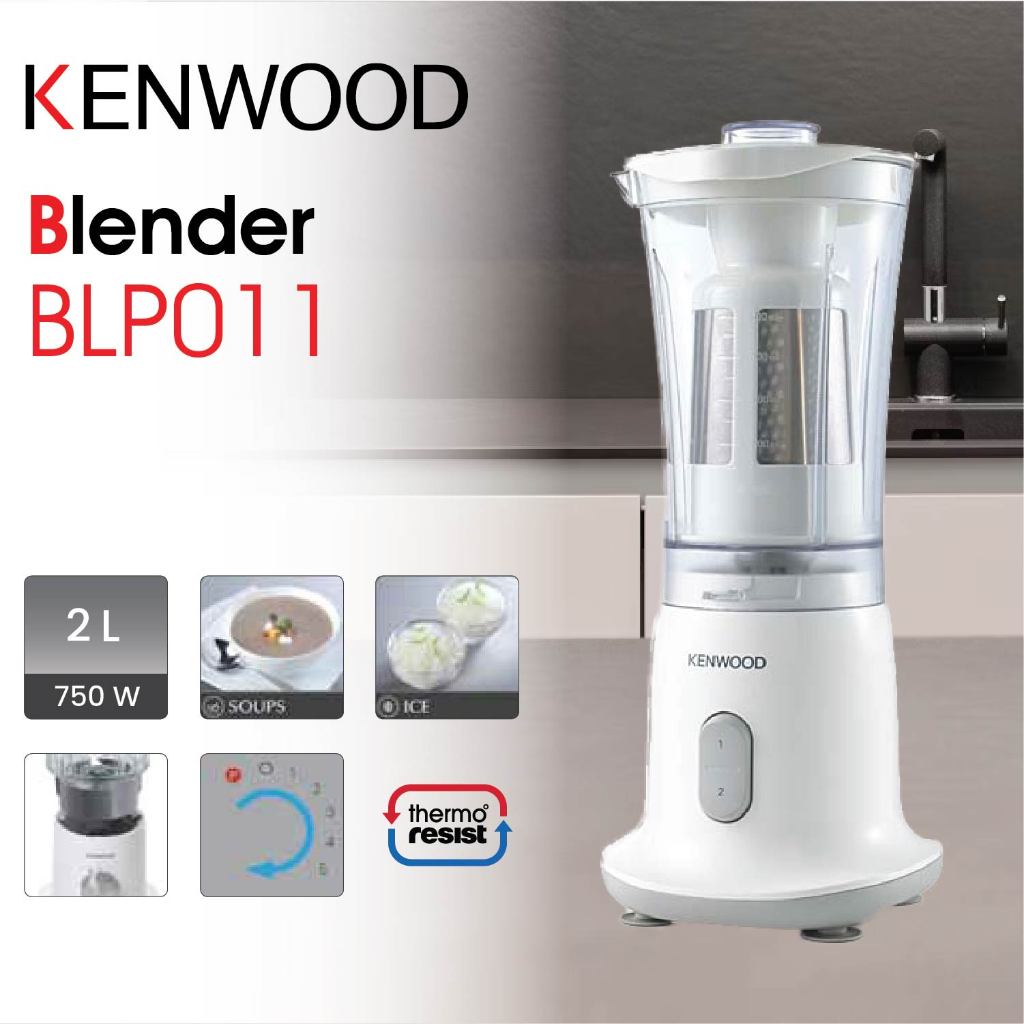 Kenwood Blender Mini Compact 3 in 1 Grinder & Chopper Pisau Titanium Garansi Resmi 1 Tahun BLP 011