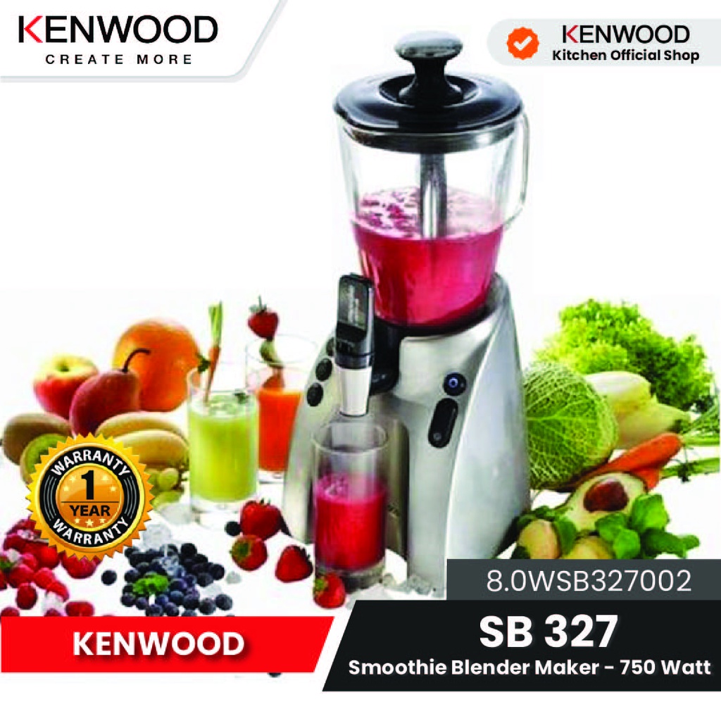 Kenwood Smoothie Maker Blender Multifungsi 2L + Dispenser Gaya Bar Garansi 1 Tahun SB327