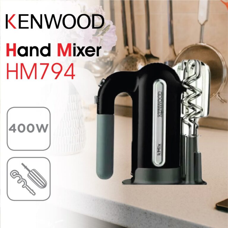 Kenwood Hand Mixer 5 Speed Fungsi Pulse Kuat Elegan & Tahan Lama Anti Karat Garansi 1 Tahun HM794