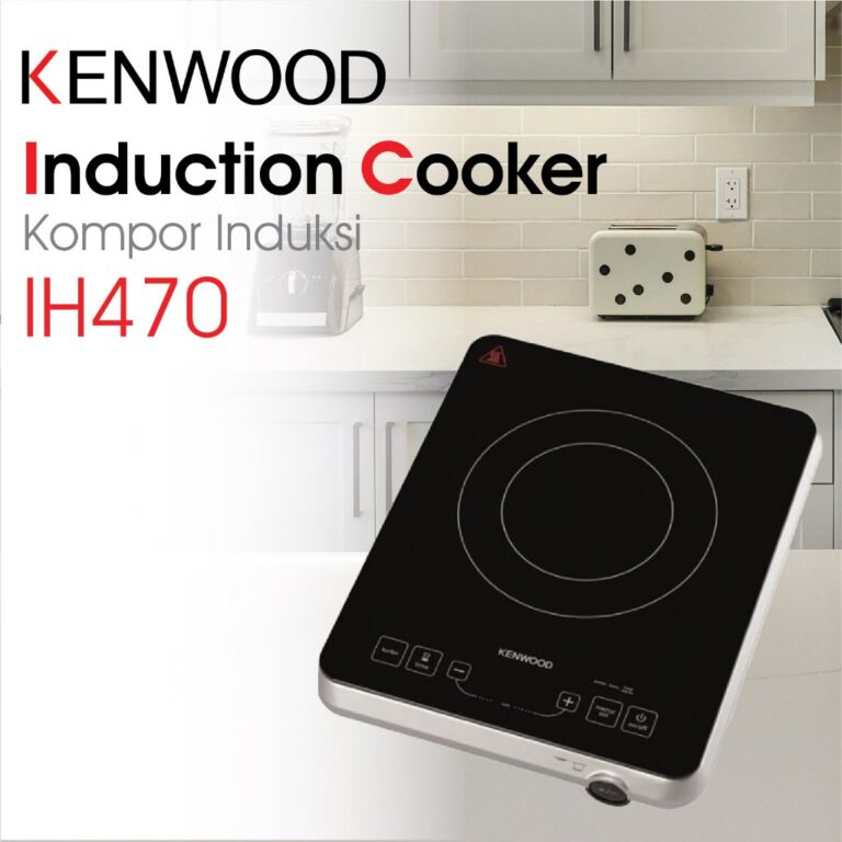 Kenwood Kompor Listrik Induksi 2000W Dual Control Digital & Kinetik Garansi Resmi 1 Tahun IH 470
