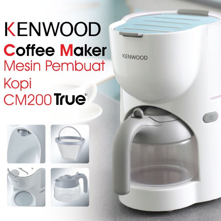 Kenwood Coffee Maker 4 Cups Mesin Pembuat Kopi 650W Seduh Kopi Nikmat di Rumah Garansi 1 Tahun CM200