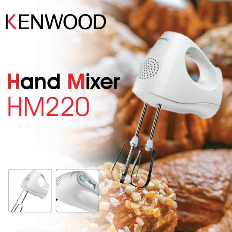 Kenwood Hand Mixer 3 Kecepatan Desain Compact Hemat Listrik Garansi Resmi 1 Tahun HM220