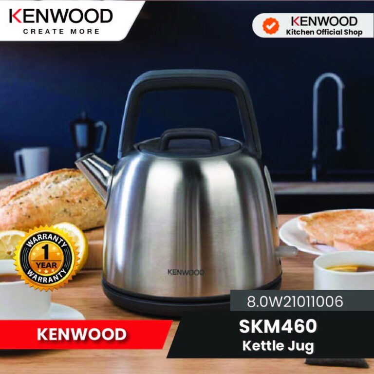 Kenwood Teko Listrik Stainless Steel 1.5L Model Jepang Anti Karat Garansi Resmi 1 Tahun SKM460