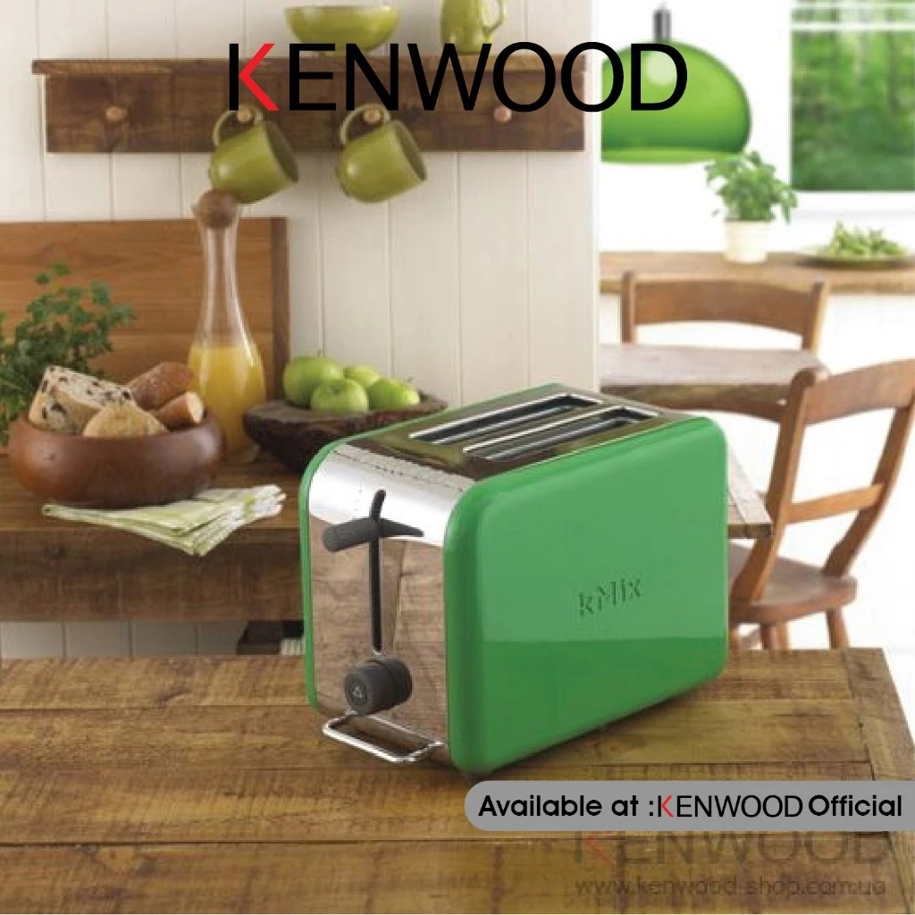 Kenwood Pemanggang Roti 2 Slice Toaster Elegan Stainless Steel Garansi Resmi 1 Tahun TTM 025