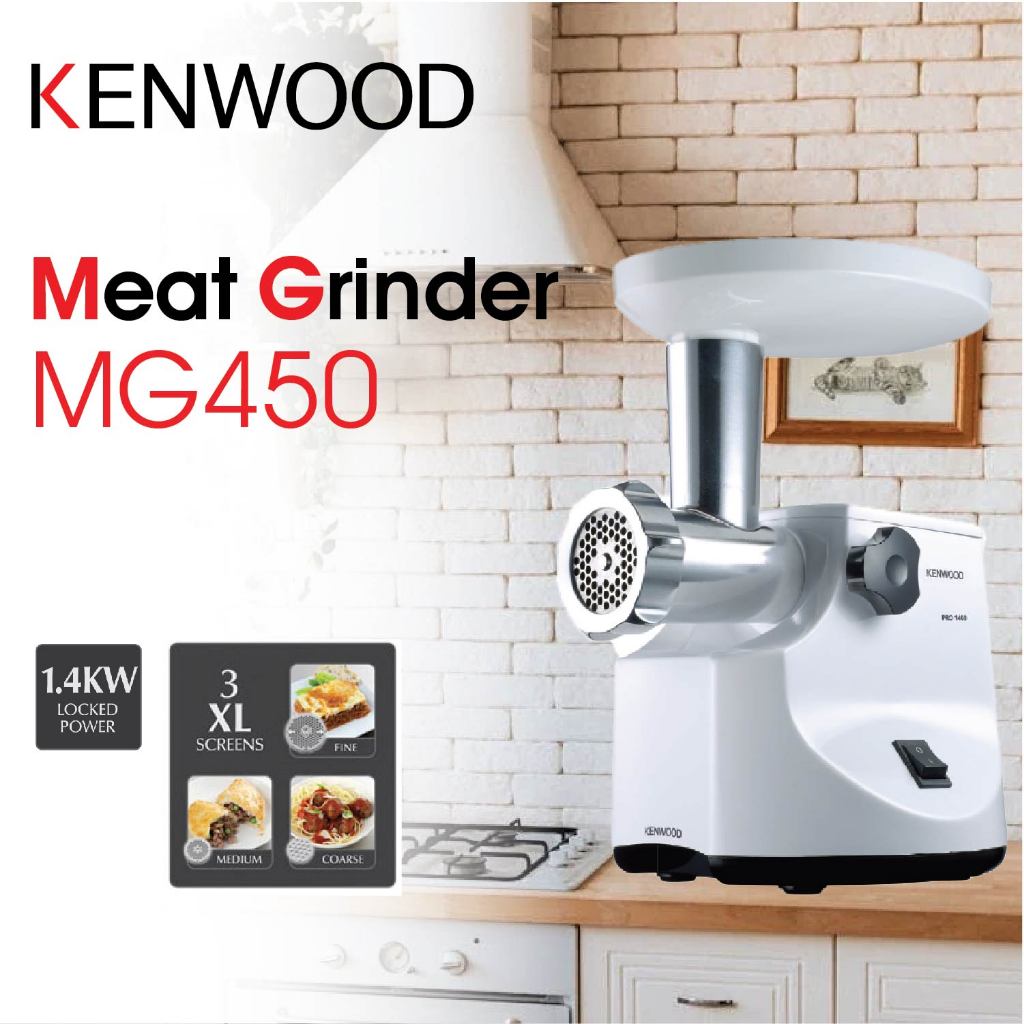 Kenwood Mesin Penggiling Daging Serbaguna Meat Grinder Garansi Resmi 1 Tahun MG450