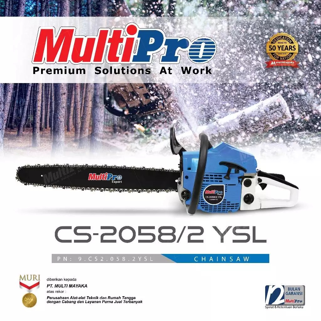 MULTIPRO - GERGAJI MESIN UKURAN 20 INCH - CS-2058/2 YSL - GARANSI RESMI 1 THN
