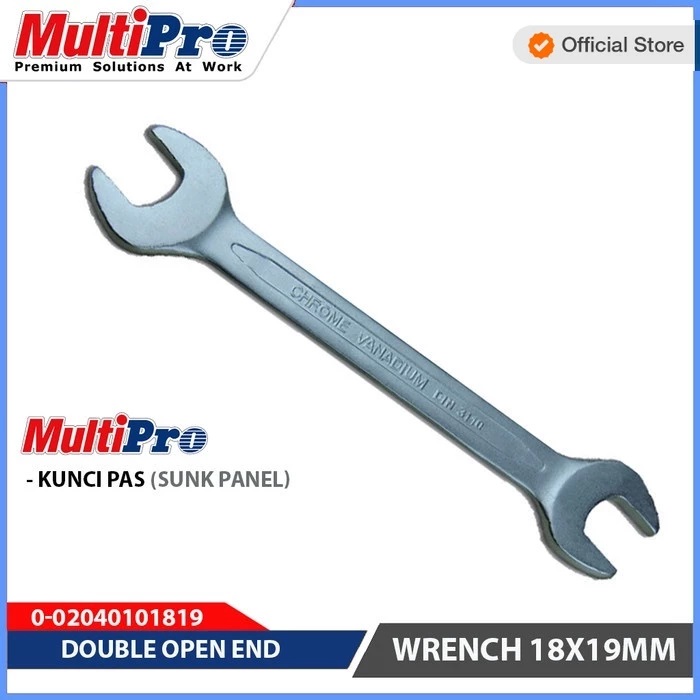 MULTIPRO - KUNCI PAS GANDA 06X07 - 30X32 MM / (SUNK PANEL) DOUBLE OPEN END WRENCH 06X07 - 30X32 MM
