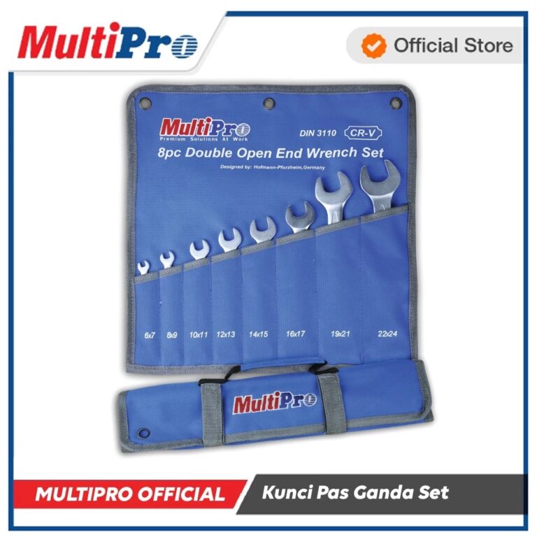 MULTIPRO - KUNCI PAS GANDA SET / DOUBLE OPEN END WRENCH SET (RAISED PANEL) - GARANSI RESMI 1 TAHUN