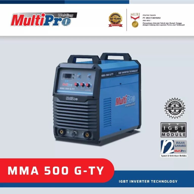 MULTIPRO - MESIN LAS INVENTER MMA 500 G TY - GARANSI RESMI 1 TAHUN