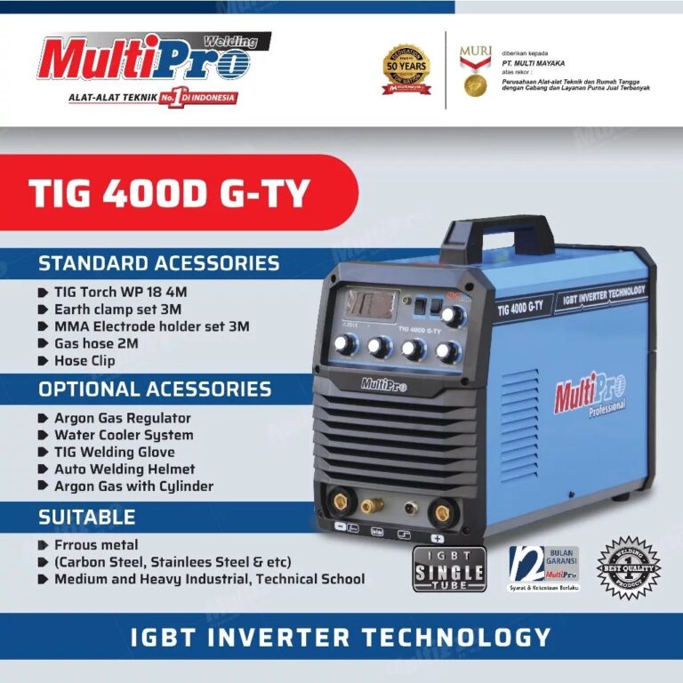 MULTIPRO - MESIN LAS / WELDING MACHINE - TIG 400D G-TY - GARANSI RESMI 1 TAHUN