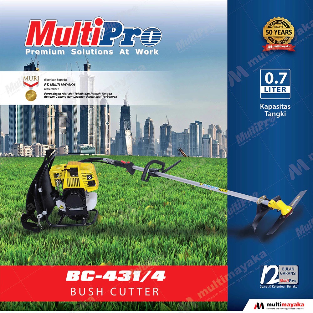 MULTIPRO - MESIN POTONG RUMPUT / BUSH CUTTER - BC 431/4 - Garansi Resmi 1Th