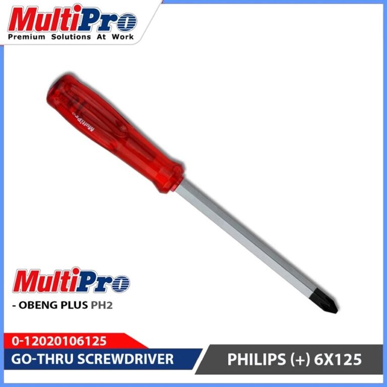 MULTIPRO - OBENG KETOK TEMBUS PLUS (GO THRU SCREWDRIVER (+) PHILIPS) - GARANSI RESMI 1 TAHUN