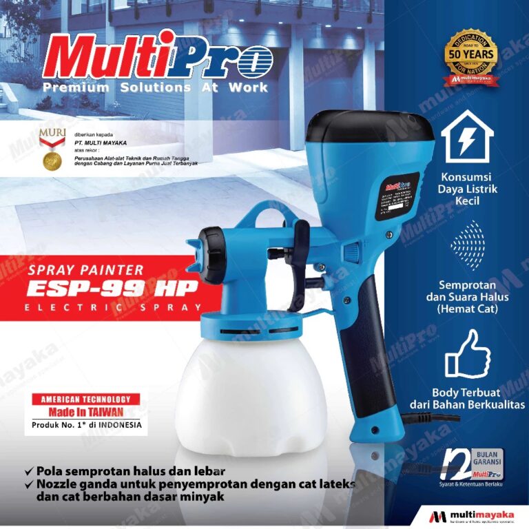 MULTIPRO - SPRAY GUN ELEKTRIK / CAT SEMPROT ELEKTRIK - ESP 99 HP - GARANSI RESMI 1 THN