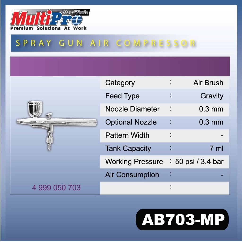 MULTIPRO Spray gun air compressor AB703-MP