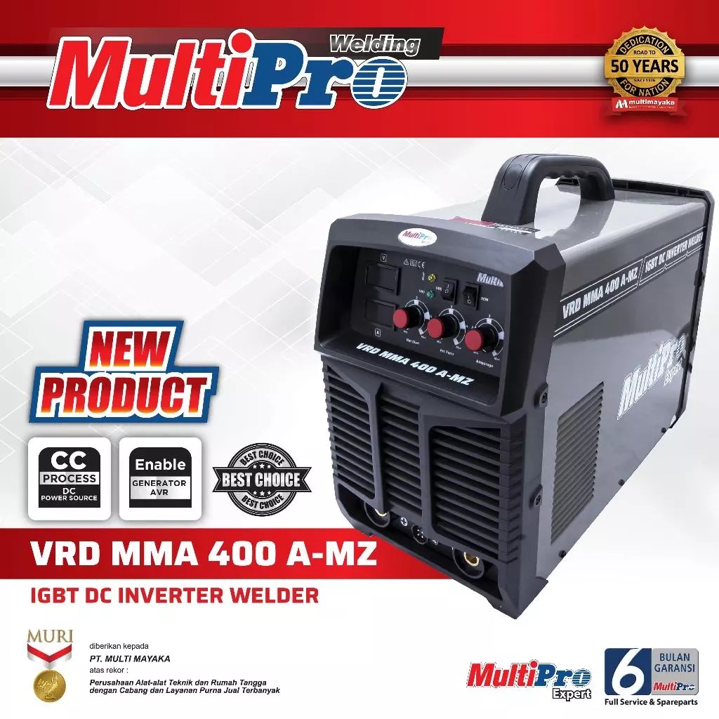 MultiPro Mesin Las Listrik IGBT DC Inverter Welder 400A VRD MMA 400 A-MZ Garansi 1 Tahun