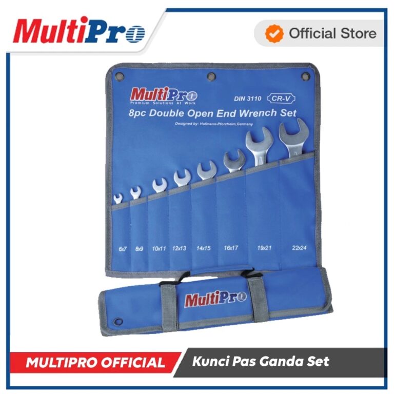 MultiPro Double Open End Wrench Set Kunci Pas Ganda Set Sunk Panel Garansi 1 Tahun