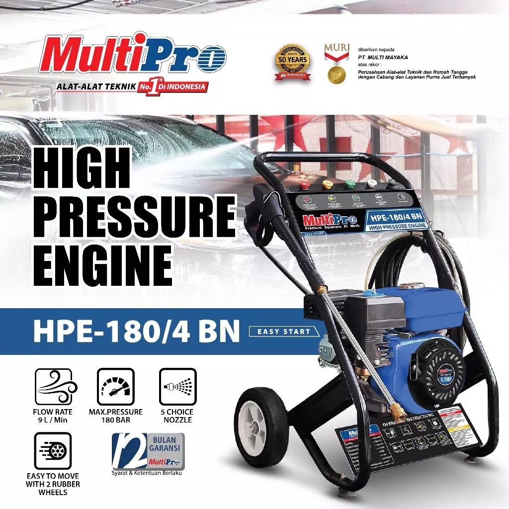 MultiPro HPE-180/4 BN 6.5HP High Pressure Washer
