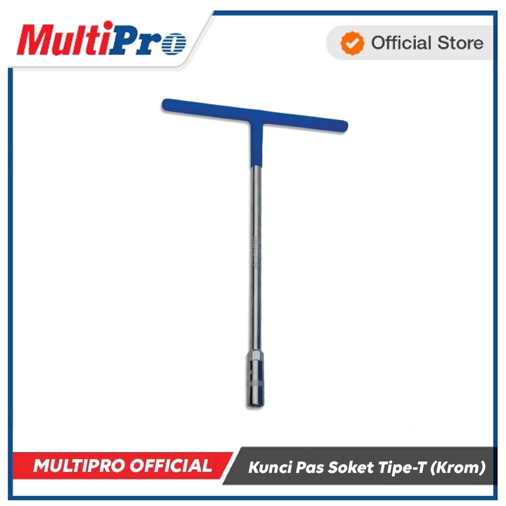 MultiPro Kunci Pas Soket Tipe-T Chrome Vanadium T-Wrench Kuat & Tahan Lama Garansi 1 Tahun