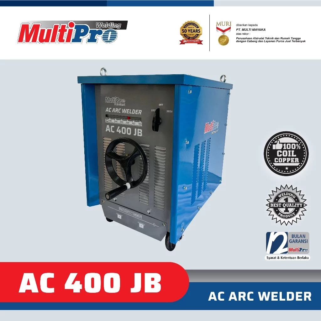 MultiPro Mesin Las Listrik Industri Heavy Duty Welding Machine Garansi Resmi 1 Tahun AC 400 JB