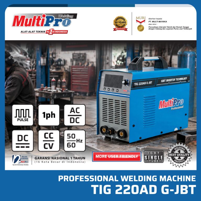 MULTIPRO - MESIN LAS TIG 220AD G-JBT / WELDING MACHINE - GARANSI RESMI 1 TAHUN