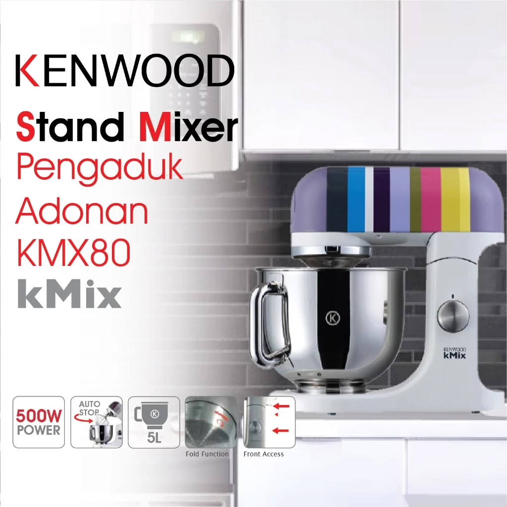 Kenwood Stand Mixer KMX80 Garansi 1 Tahun