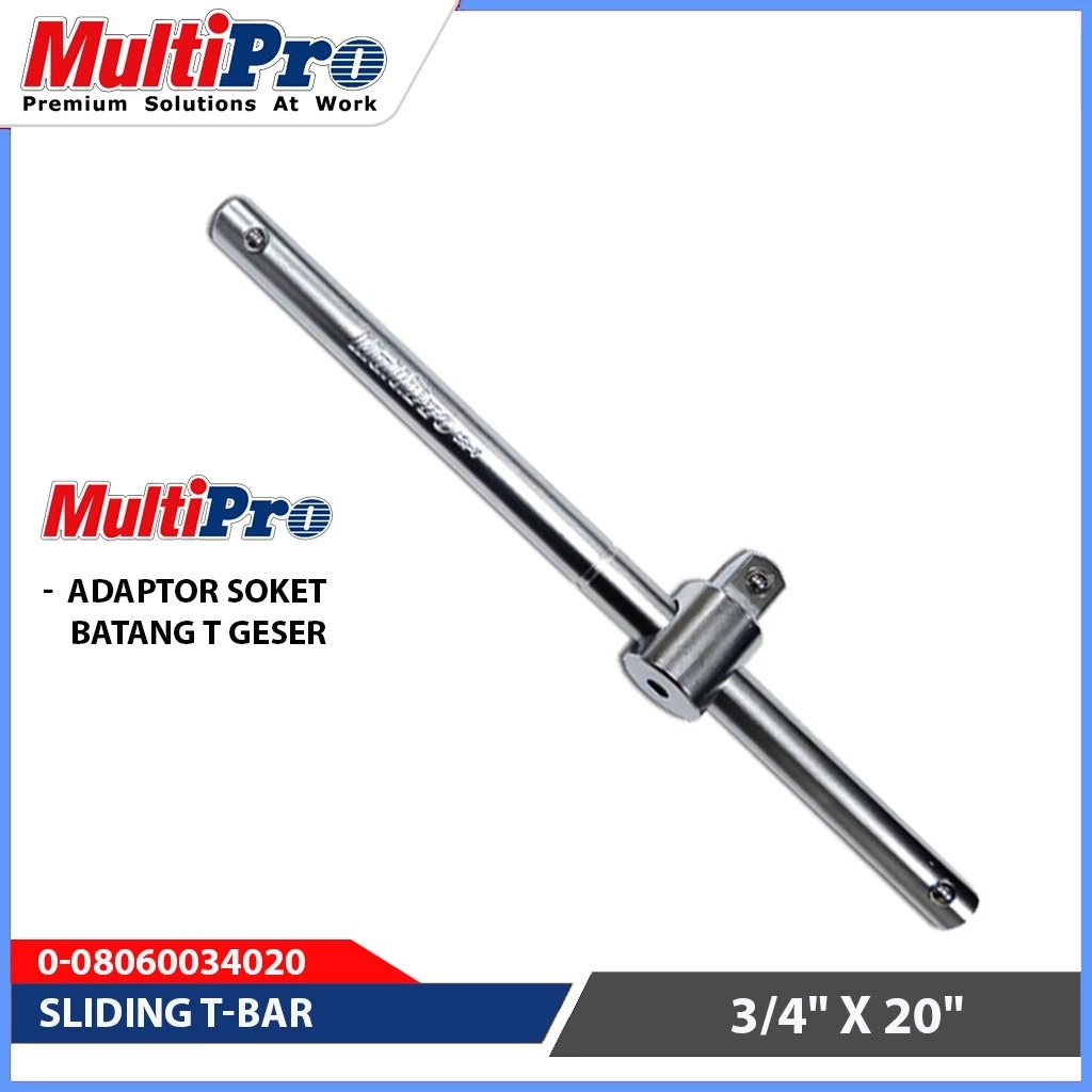 MULTIPRO - GAGANG SOCK - T / SLIDING T-BAR - GARANSI RESMI 1 TAHUN