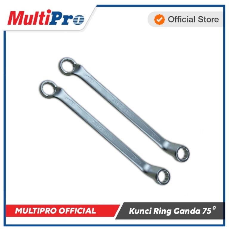 MULTIPRO - KUNCI RING GANDA 75⁰ (SUNK PANEL) / 75⁰ OFFSET DOUBLE RING END WRENCH - GARANSI RESMI 1 TAHUN