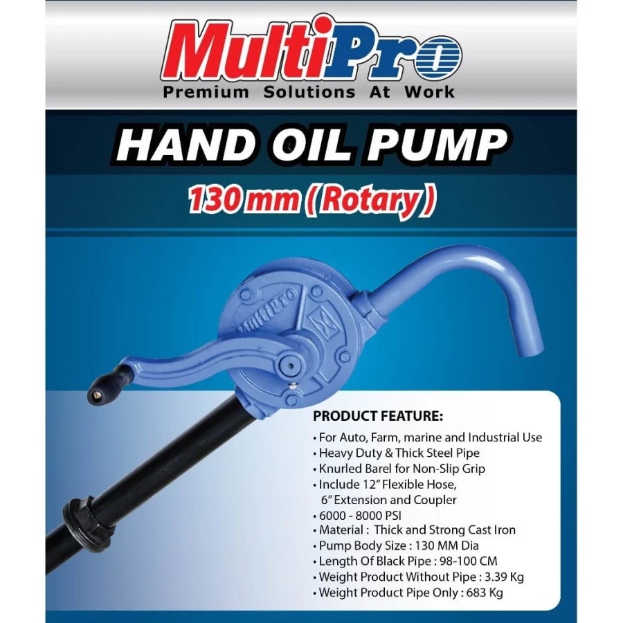 MULTIPRO - POMPA OLI / HAND OIL PUMP (ROTARY) - GARANSI RESMI 1 TAHUN