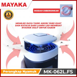 Daya Tarik kipas dan juga lampu LED untuk menarik perhatian nyamuk