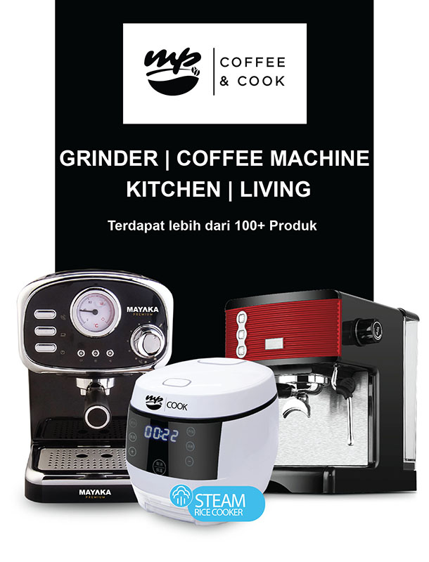 MP coffee and cook mayaka premium grinder coffee machine kitchen and living mesin kopi rice cooker multimayaka multi mayaka